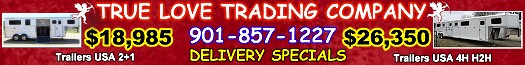 True Love Trading Company Reduced Horse Trailers