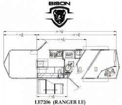 2024 Bison Ranger 7206 2H LQ - Limited Edition - Sofa & More!