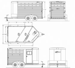 2023 Exiss Express CX 2 Horse - Bumper Pull