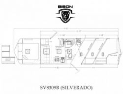 2024 Bison Ranger 8309 3H - 8' Wide - Dinette - Ramp