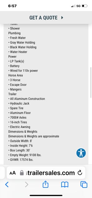 Used Horse Trailers for Sale