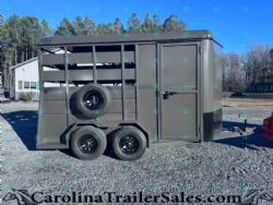 2026 Valley 2800 Economy 2 Horse Slant Bumper Pull