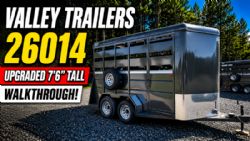 2027 Valley Economy 26014 14' Stock Trailer 7'6 Tall
