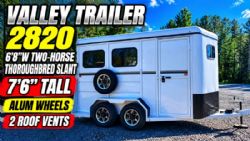 2027 Valley 2 Horse Thoroughbred Slant Bumper Pull - Upgraded